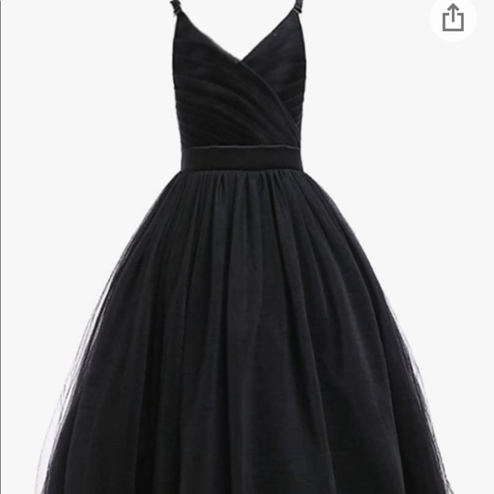 Black formal girls dress